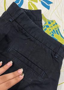 Black Trousers Straight Fit