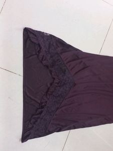 Beautiful Two Pieces Wine Colour Maxi