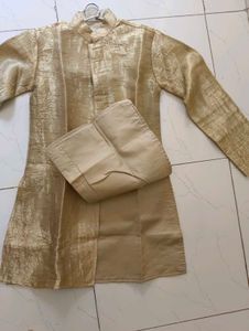 Kids golden kurta