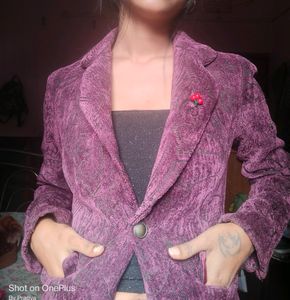 Purple And Black Colour Unused Blazer🖤💜