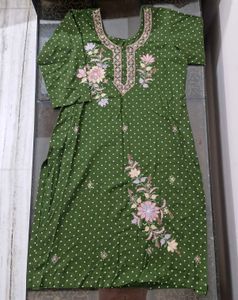 Polka Dot Kurta Set