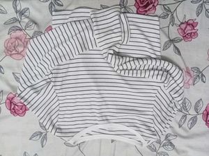Striped Cropped Long Sleeve
