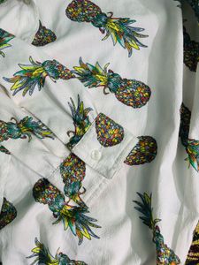 Pineapple Print Crop Top