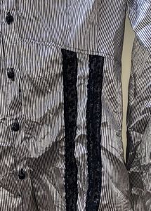 Silky Corpcore Goth Gray Top