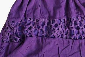 Purple Embroidered Dress