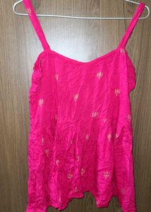 Pink Sleeveless Top
