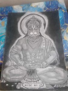 Pencil Drawing of Hanuman