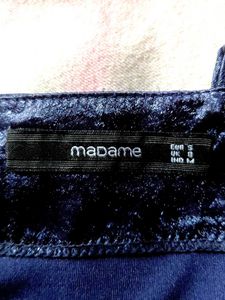 Navy Blue Boat Neck Party Dress