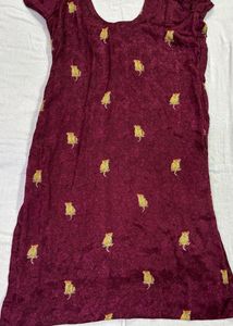 Wine colour salwar suit