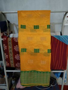 Yellow Saree&amp;Green Bangles