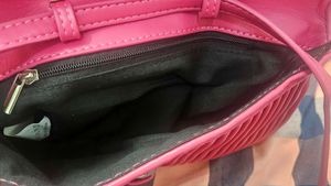 Pink Pleated Clutch/Sling