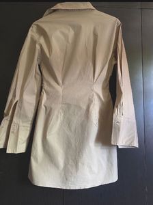 ✨ H&amp;M Gathered Poplin Shirt Dress