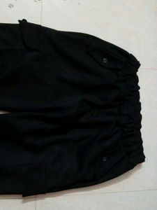 Black Cargo Joggers