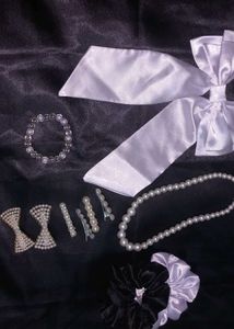 Pearl & Satin Accessory Bundle