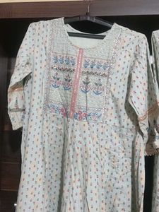 Anarkali Kurti Pant Set