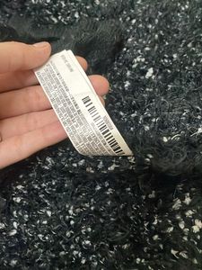 FOREVER21 Zigzag Fuzzy Knit Cardigan