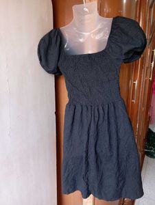 Black Smocked Dress
