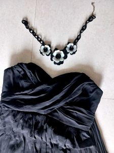 Black Chiffon Gown