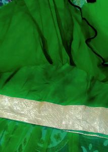 Green Color Ki Gown Dupatta Mera Touch