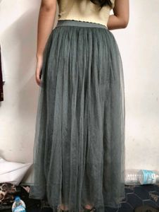 Long Net Skirt