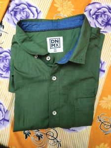 men&#39;s classiz formal green shirt