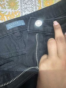 Black Denim Skirt