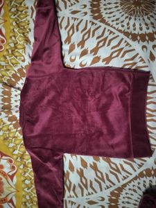 Cute Velvet Top Set