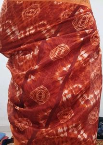 Brown 🤎 Tie-Dye Saree/ No Coins Please