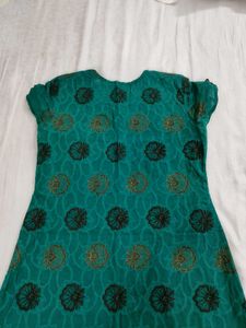 Elegant Green N Brown colour Kurta Set