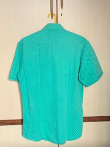 Arrow Sport Sea Green Pure Cotton Casual Shirt