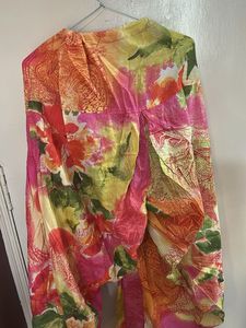 Vibrant Boho Floral Harem Pants