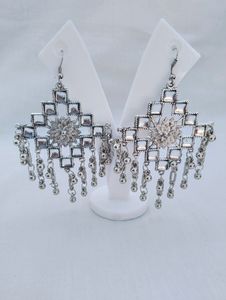 Mirror Patti Earrings for Girls
