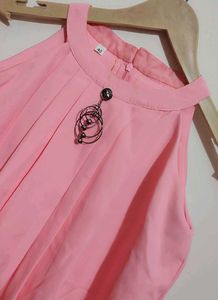 Pink 2Pcs Set For 10- 12 Year Girl, Bust- 28 to 30