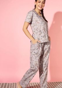 Floral Print Pajama Set
