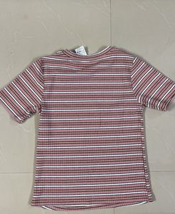 Striped Ribbed Crop Top