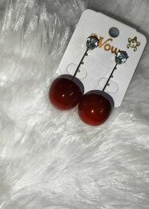 Red Cherry Earrings 🍒