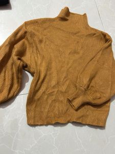 Cozy Mustard Knit Sweater