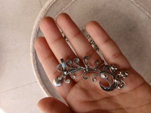 Oxodized Curve Earrings
