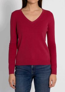 Rose Pink  V-Neck Sweater