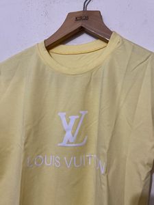 Louis Vuitton Yellow Crop T-shirt For Women