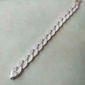 SR91 Pure Silver Figaro Chain Bracelet Unisex