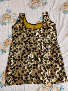 Golden Short kurti