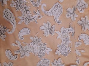 A line  embroidered dress