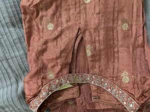 Elegant Pink Kurta with Palazzo and Dupatta