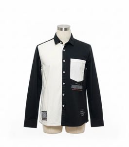 Two-Tone Long shirt Y2K Futuristic
