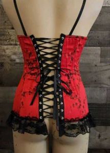 Red &amp; Black Corset Top 46-48 Inches