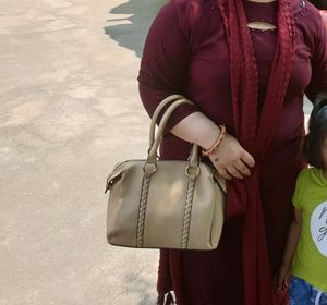 Self Flower Work Mehroon Kurti