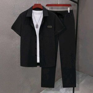 Black Half Shirt and Pants Set