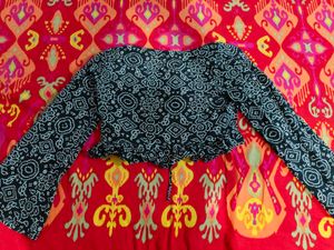 indo western crop top