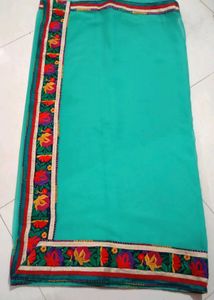Elegant Green Saree